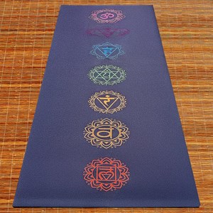 Tapis yoga confort 7 chakras 5mm + sac