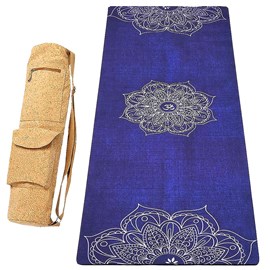 Tapis yoga confort mandala 5mm sac-liège