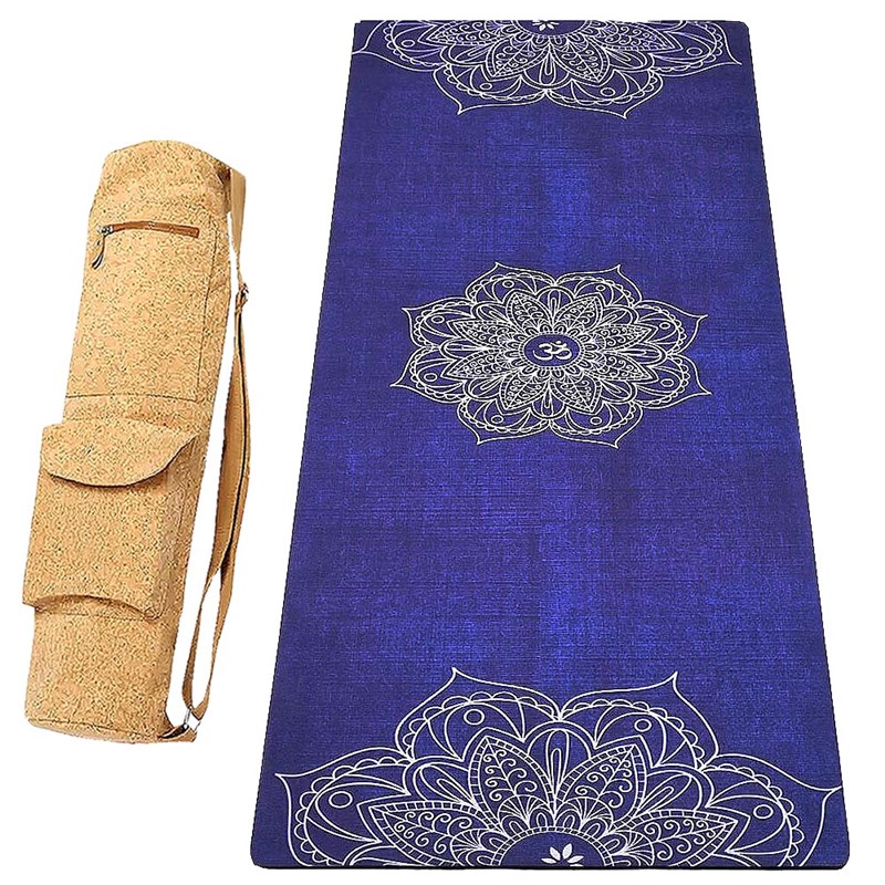 Tapis yoga confort mandala 5mm sac-liège