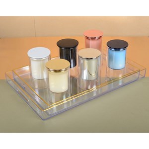 Bougie blanche parfum musc 7x11.3cm