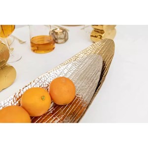 Coupes à fruits argent&doré - lot de 2