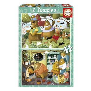 2 x 20 pcs la famille ours