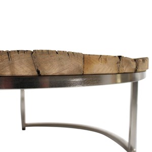 Table basse gigogne en bois recyclé