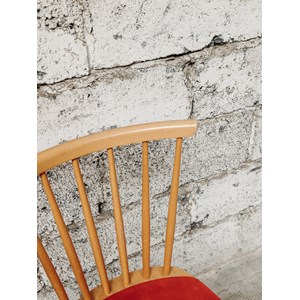Alma, la paire de chaises rouge n°448