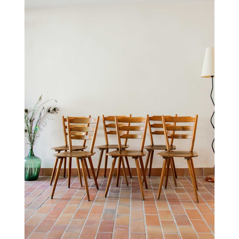 Lot de 6 chaises bistrot n°575