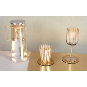 Dessous de verre dorés- lot de 4