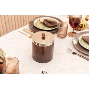 Boîte en bois et argent