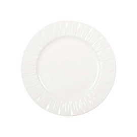Assiette plate blanche lilia