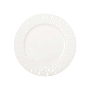 Assiette plate blanche lilia