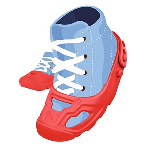 Protège-chaussures, taille 21-27, rouge