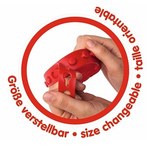 Protège-chaussures, taille 21-27, rouge