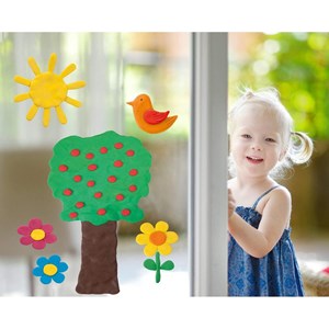 Pâte à modeler pour fenêtre - mauve