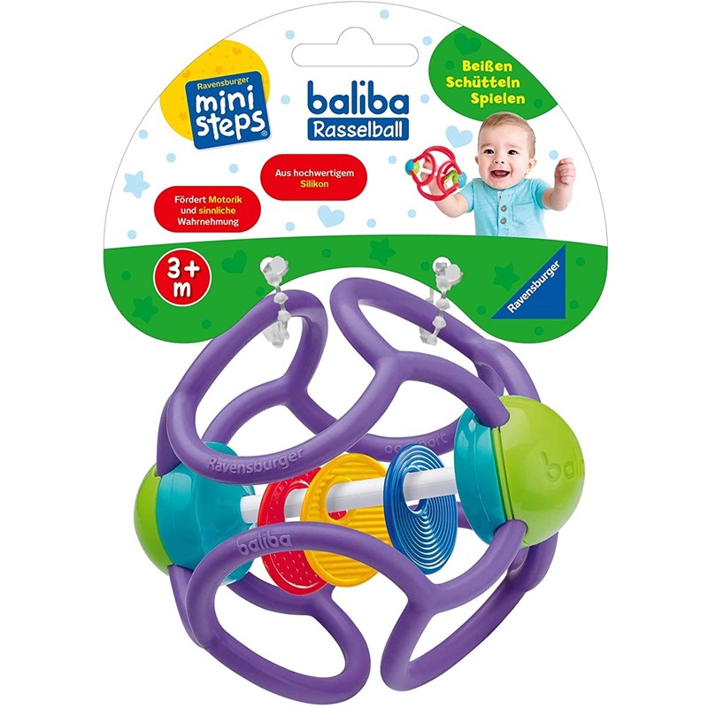 Boule hochet baliba violet