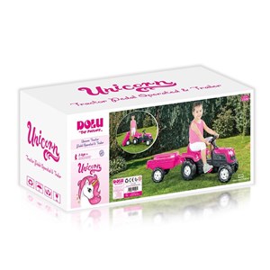 Tracteur à pédales licorne