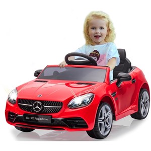Voiture mercedes-benz slc rouge 12v