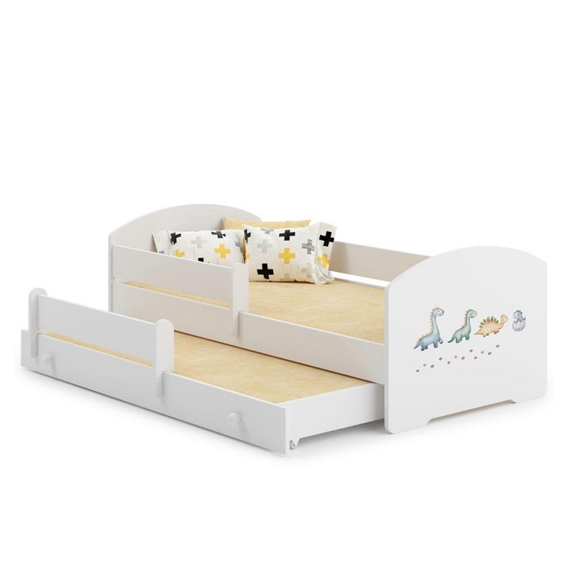 Lit simple avec gigogne luk 160x80