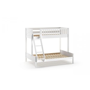 Lit familial avec lit gigogne blanc