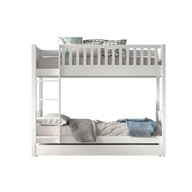 It superposé et lit gigogne blanc scott