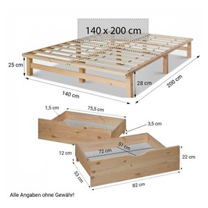 Lit homestyle4u beige