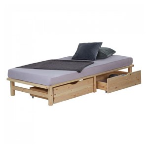 Lit homestyle4u marron