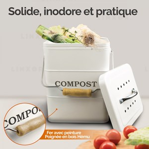Composteur de cuisine rectangle