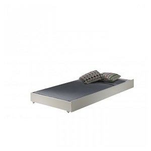 Lit superposé blanc avec lit gigogne