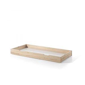 Lit tipi avec tiroir en bois naturel