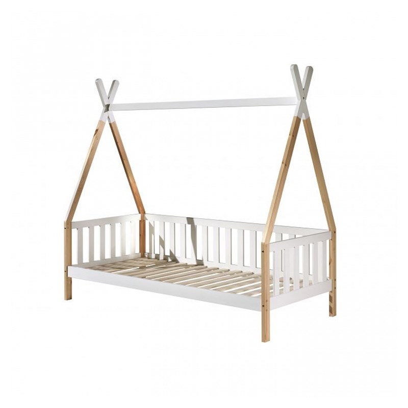 Lit tipi hk 90x200cm blanc