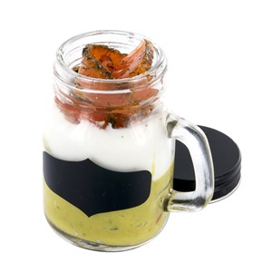 Bocal à poignée et couvercle hermétique