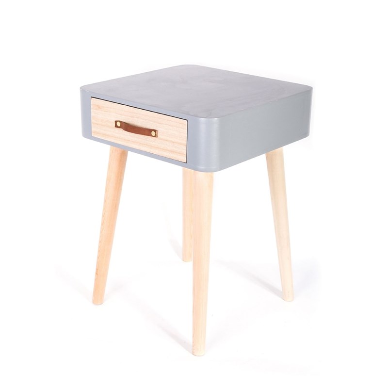 Cmp Paris - Table de chevet scandinave - 1 tiroir -