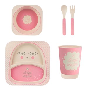 Set de repas enfant en bambou -