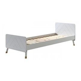 Vipack lit billy blanc satin 90x200cm