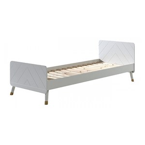 Vipack lit billy blanc satin 90x200cm