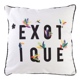 Coussin exotic - l. 40 x l. 40 cm -