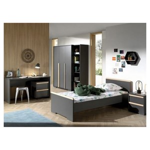 Vipack london bibliotheque anthracite