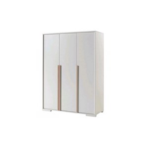 Vipack london armoire 3 portes blanc mat