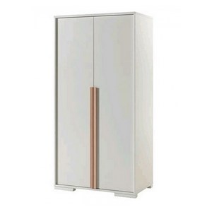 Vipack london armoire 2 portes blanc mat