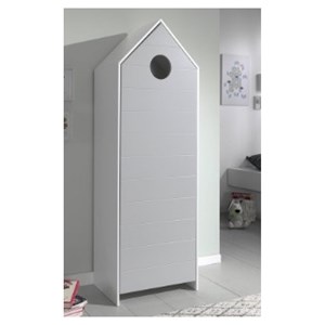Vipack casami armoire 1 porte gris