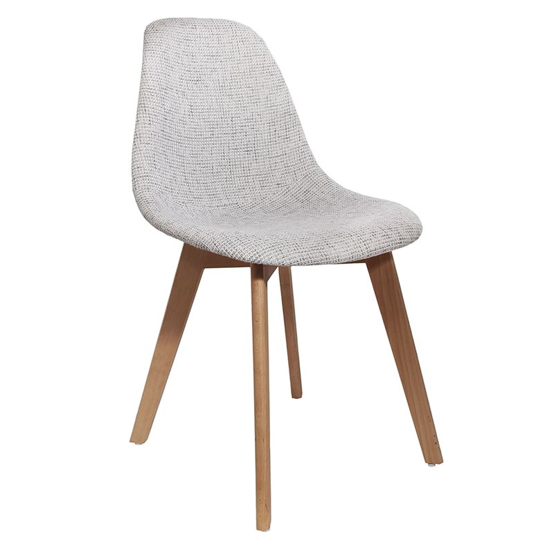 Cmp Paris - Chaise scandi en grosse maille flora -