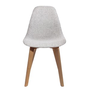 Chaise scandi en grosse maille flora -