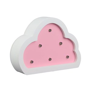Lampe en bois enfant nuage - h. 9 cm -