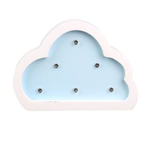 Lampe en bois enfant nuage - h. 9 cm -