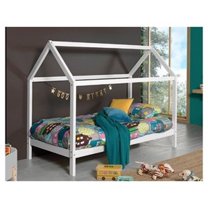 Vipack dallas lit lp 90x200cm blanc