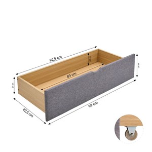 Lit homestyle4u marron