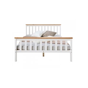 Lit futon double 140x200 bois blanc