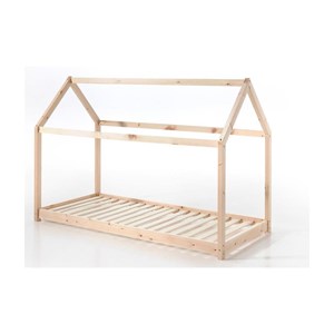 Vipack lit cabane 90x200cm pin naturel