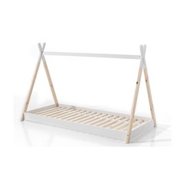 Vipack lit tipi 90x200 blanc