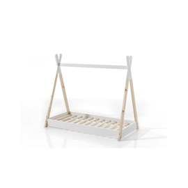 Vipack lit tipi 70x140 blanc