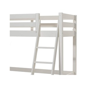Vipack pino lit mezzanine 90x200 blanc