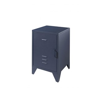 Lit et chevet bronxx 90x200cm bleu